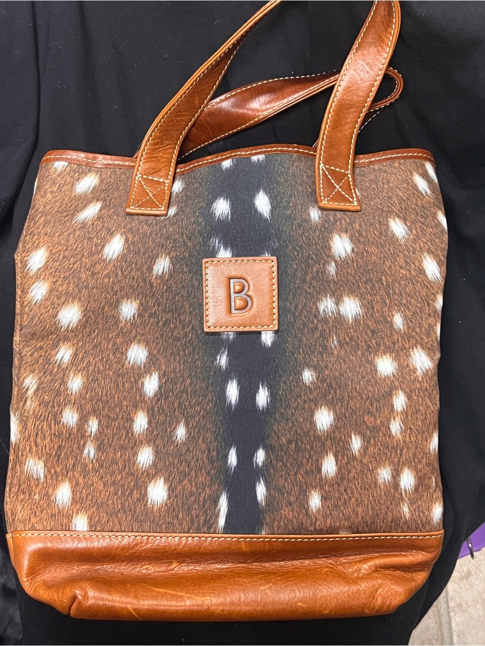 Barrington axis wine Tote with Leather Trim